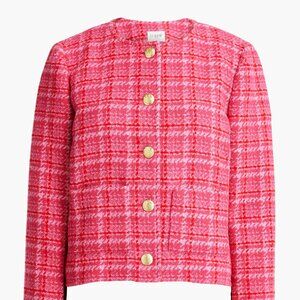 J. Crew Pink Tweed Lady Jacket Size 6